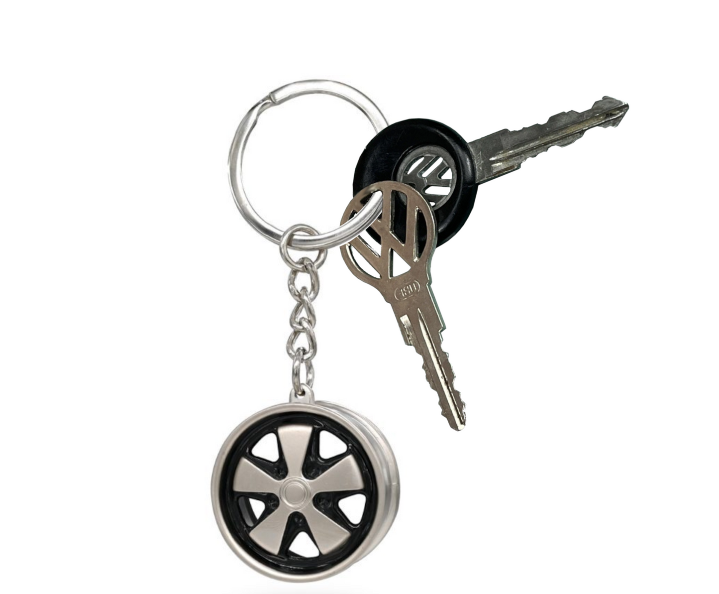 Fuchs Wheel Brushed Key Chain