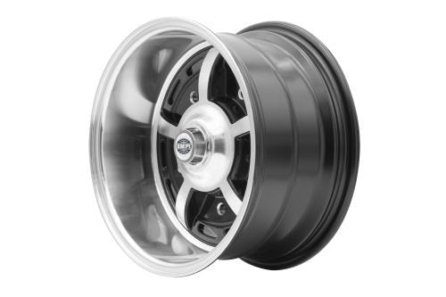 EMPI Sprintstar Wheel, 8 Spoke, 15x8” 5x205, Gloss Black w/ Polished Spokes and Lip
