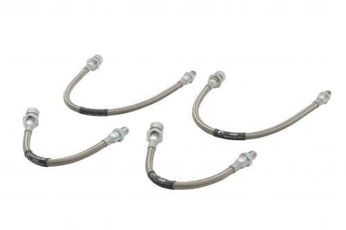 4-Piece Braided Stainless Brake Line Kit, T1 69-77