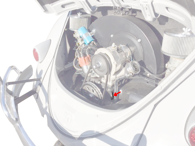 13-1600cc Chrome Dipstick, Stock Length