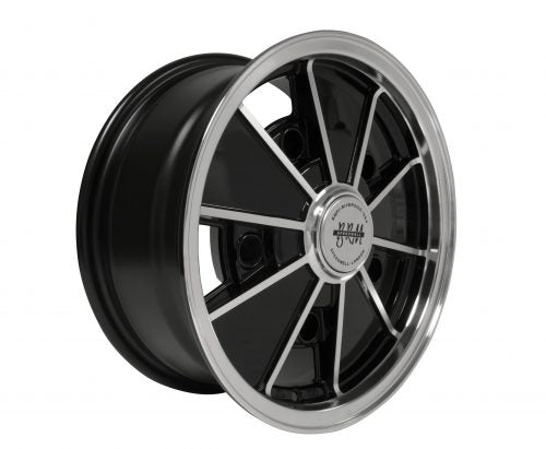 BRM 5x205 15x6.5 Gloss Black with Polished Lip & Spoke Edges