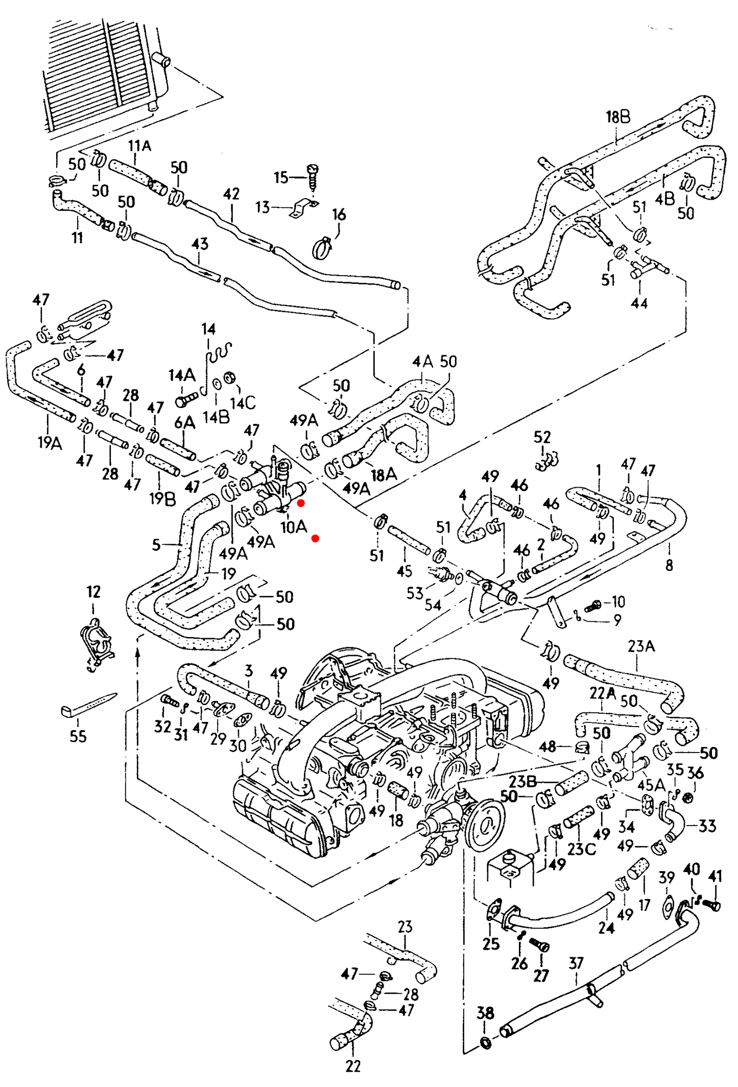 025-121-082 VW Vanagon Coolant Bleed Valve - 1.9L Manual (1983-1985)