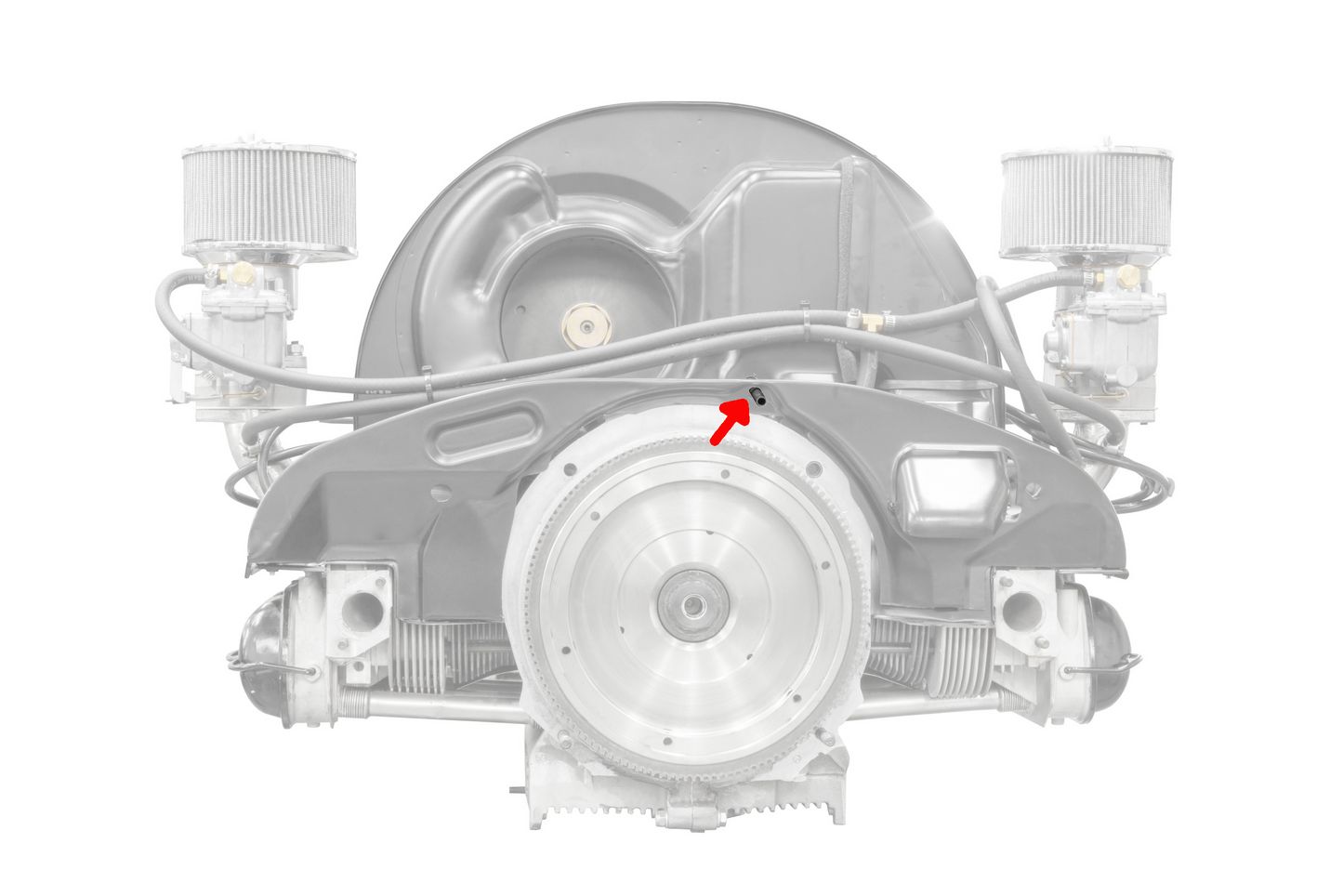 Throttle Cable Guide Tube Thru Fan Shroud