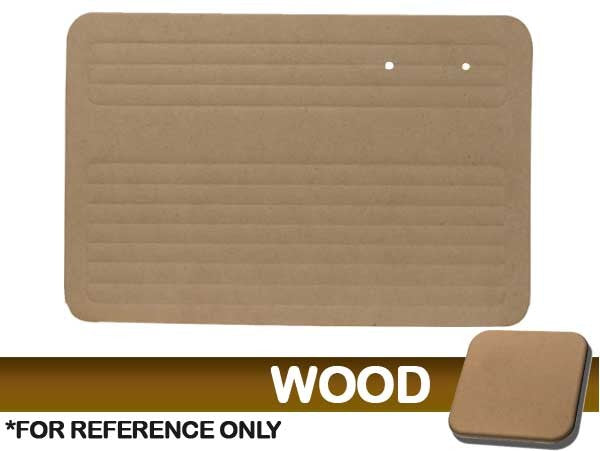 Door Panels - Wood Only, W/O Pockets, Fronts Only