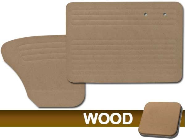Door Panels - Wood Only, W/O Pockets, Fronts & Rears