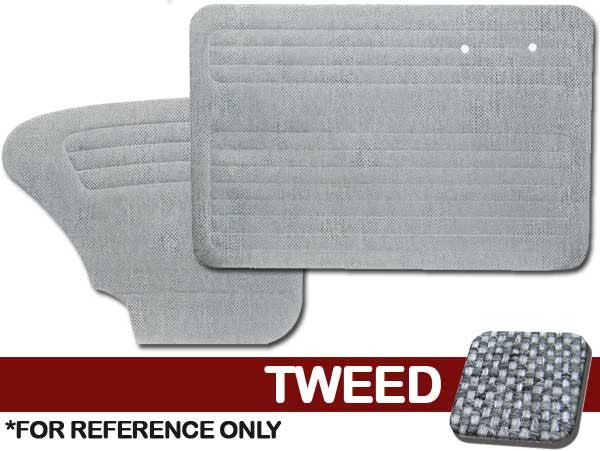VW Bug 1965-1966 Sedan Door Panel Set w/o Pockets - Tweed