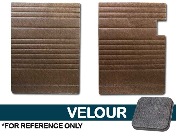 Rear Side Door Panels 2pc. - Velour