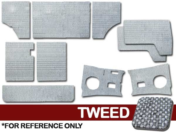 Door Panels Complete 10pc. Kit - Tweed