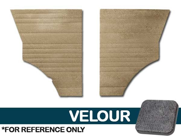 Left/Right Rear 1/4 Panels, 2pc. - Velour