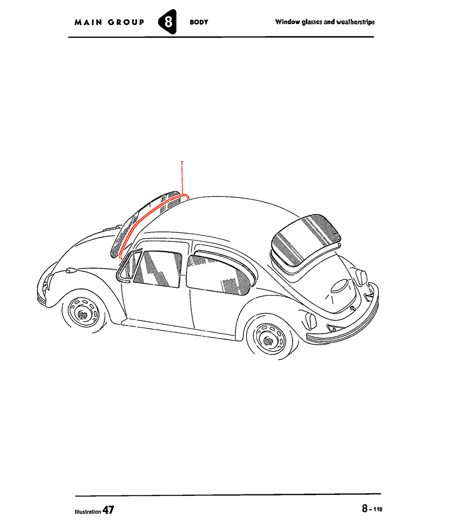 Bug 65-77 Front Window Seal, Cal-Look