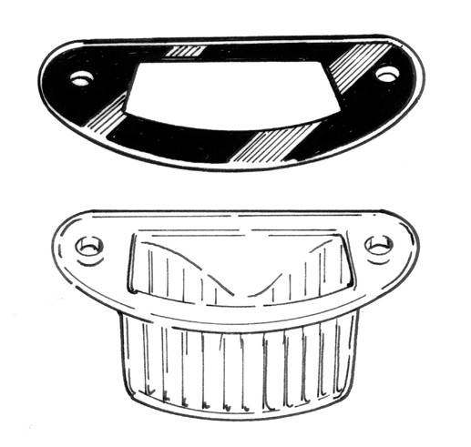 Bug 58-63 License Light Lens Seal