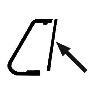 Bug 62-64 Vent Wing Flap Seal Pair