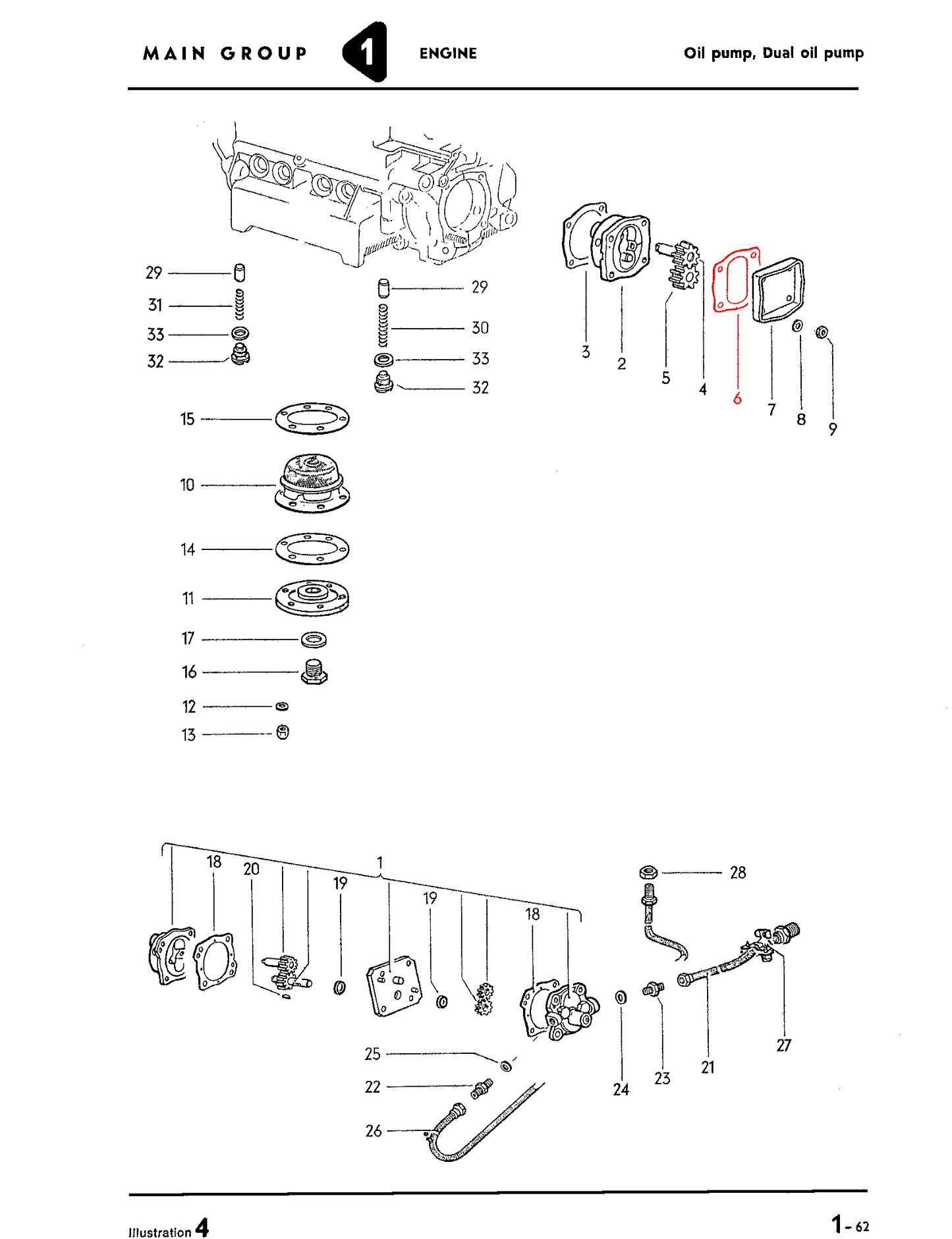 111-115-131B VW Oil Pump Cover Gasket (8mm Hole) - Beetle, Bus, Ghia, Type 3