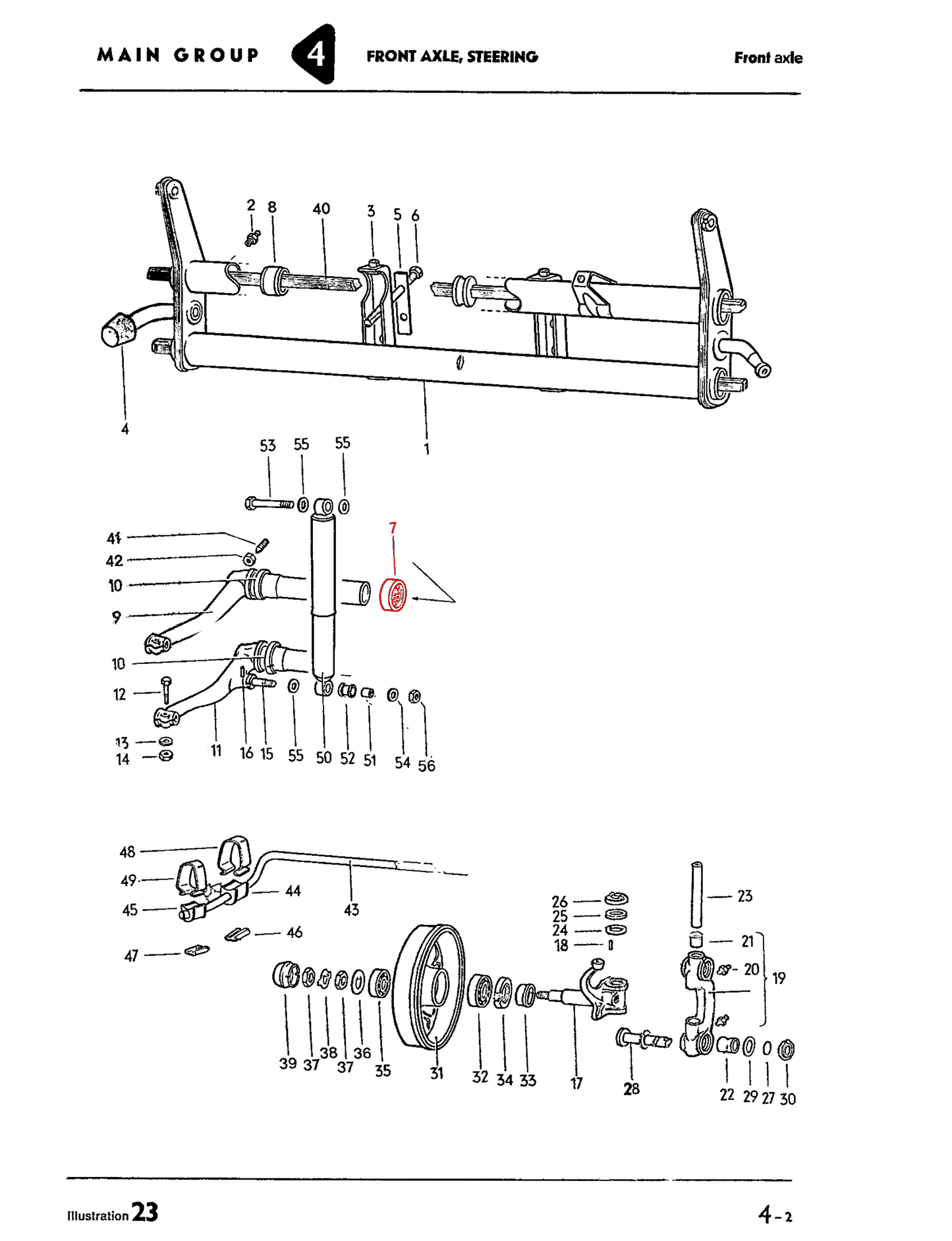 Front Beam Needle Bearing 46mm T1