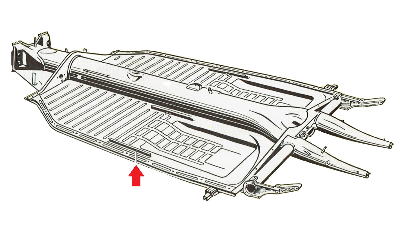 56-70 VW bug, Driver Side Floor Pan (21ga) 0.75mm