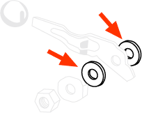 Bug 65-79, KG 65-74, Thing 73-74 Heater Lever Bushings (4pc)