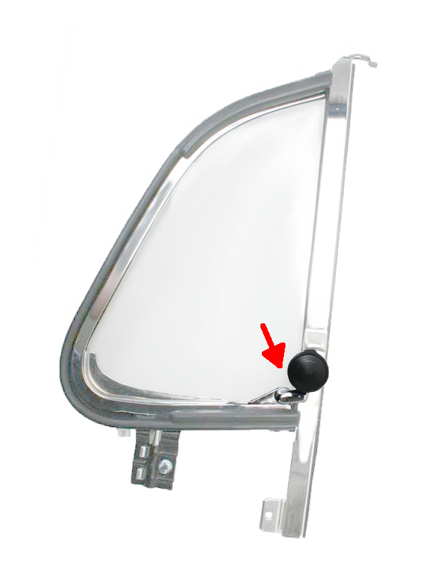 Bug 68-77 Vent Wing Lock Sedan Right (Passenger)