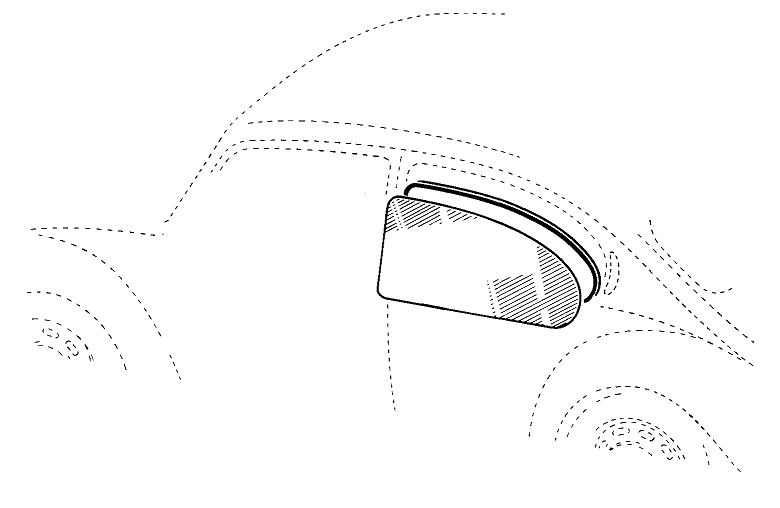 Bug 50-64 Sedan Quarter Window Glass Lt. Or. Rt. Each