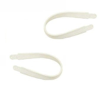 Rear Seat Assist Straps White Pair. - 1968-1977 VW Bug, Super Beetle, Bus,Type 3