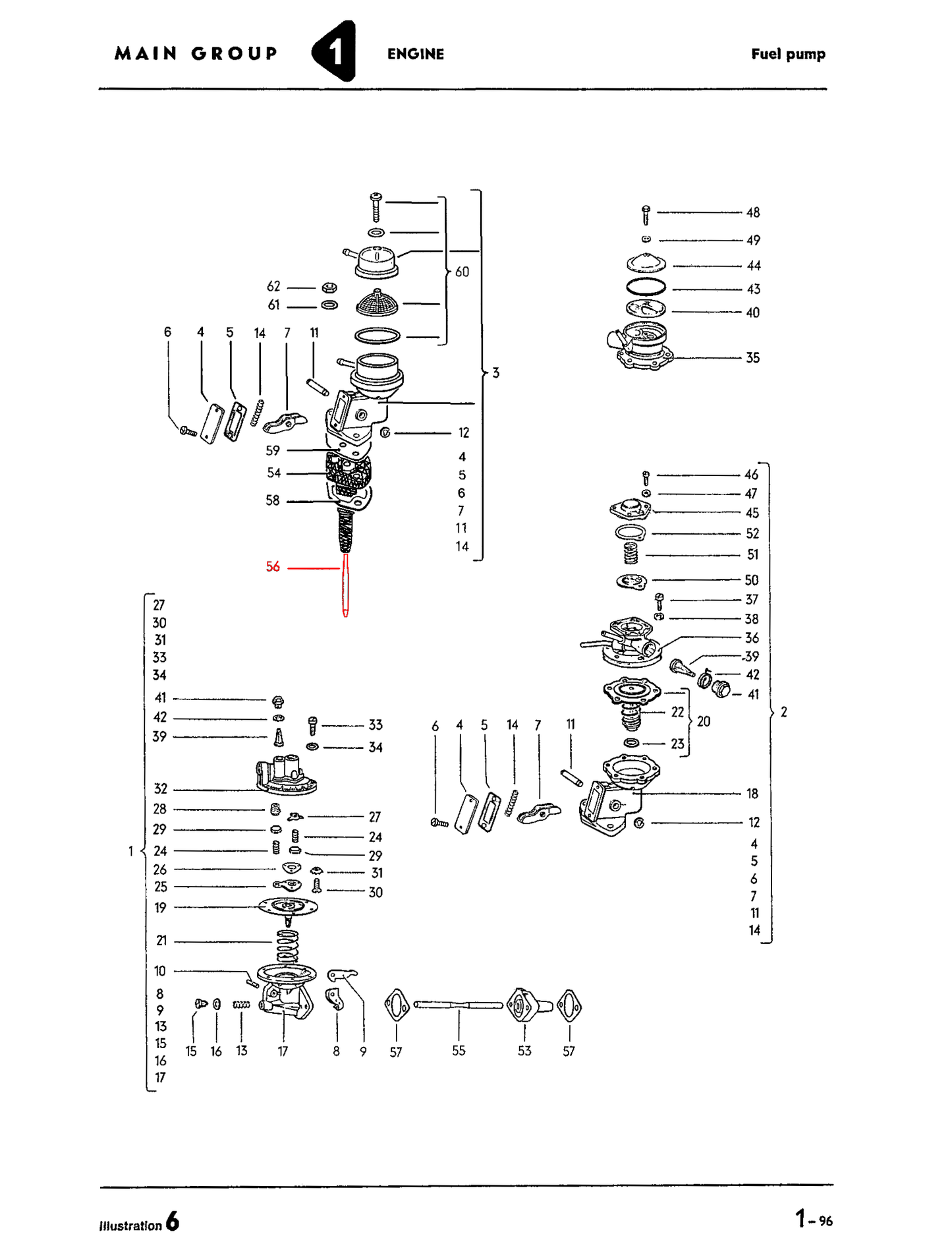 100mm, Fuel Pump Rod