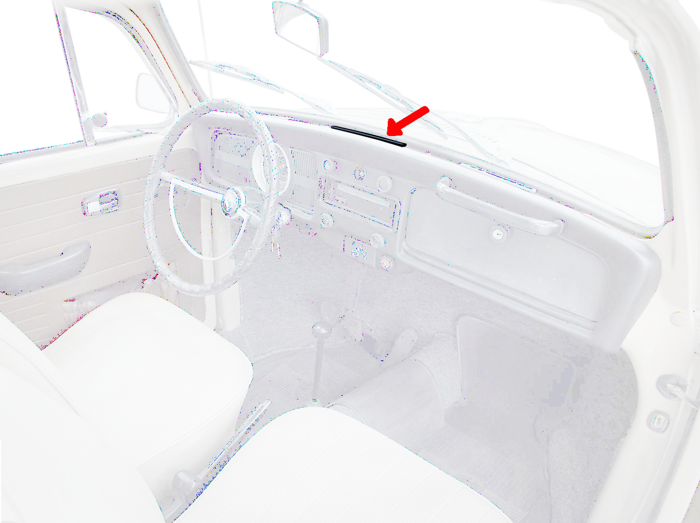 Bug 68-77 / SB 71-72 Center Dash Defrost Vent