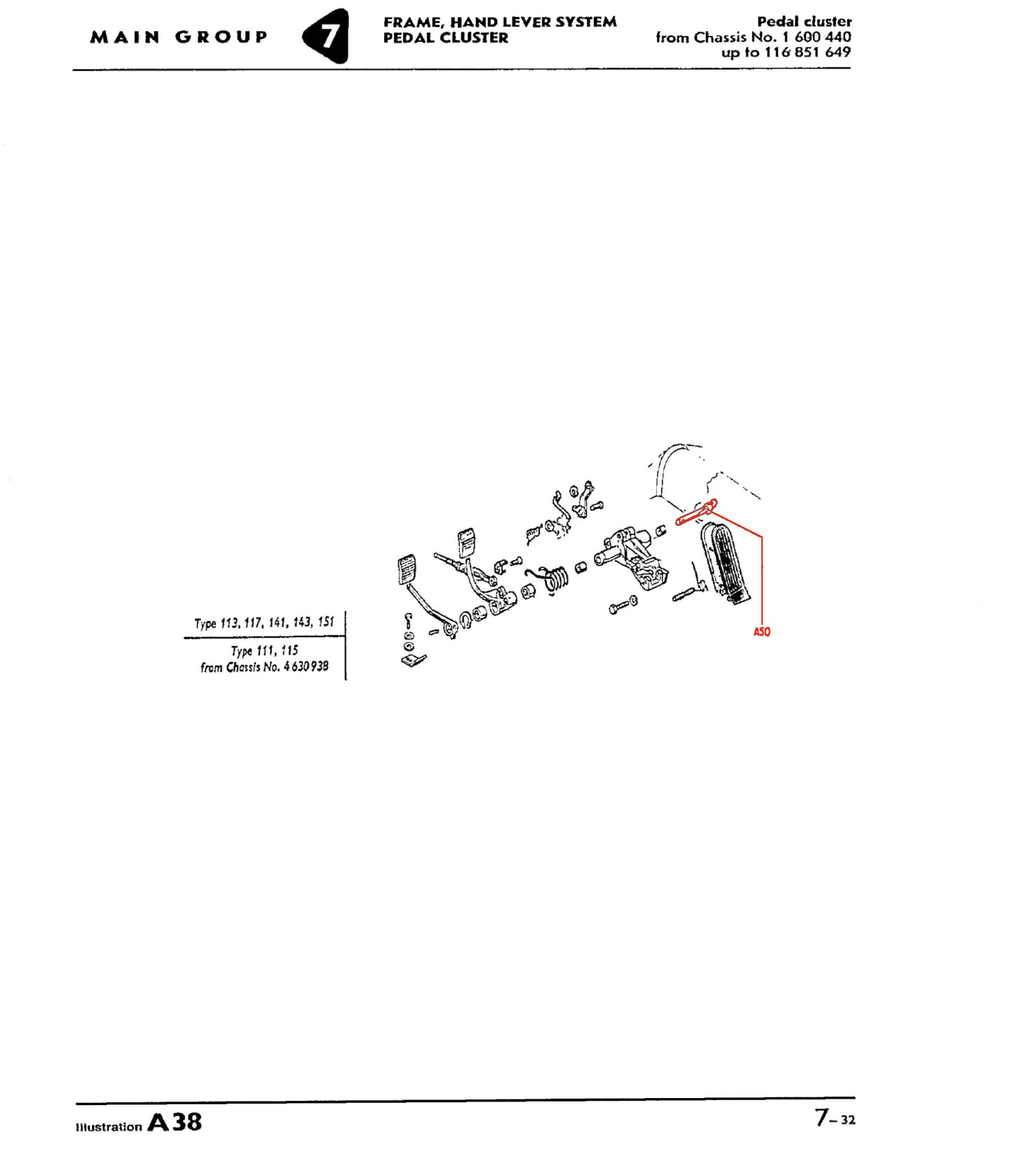 Bug, Ghia 72.5-79, Type 73-74 Clutch Shaft Hook