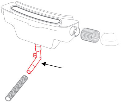 Bug 68-70, SB 71-74 w/out Fan Fresh Air Box Drain Elbow