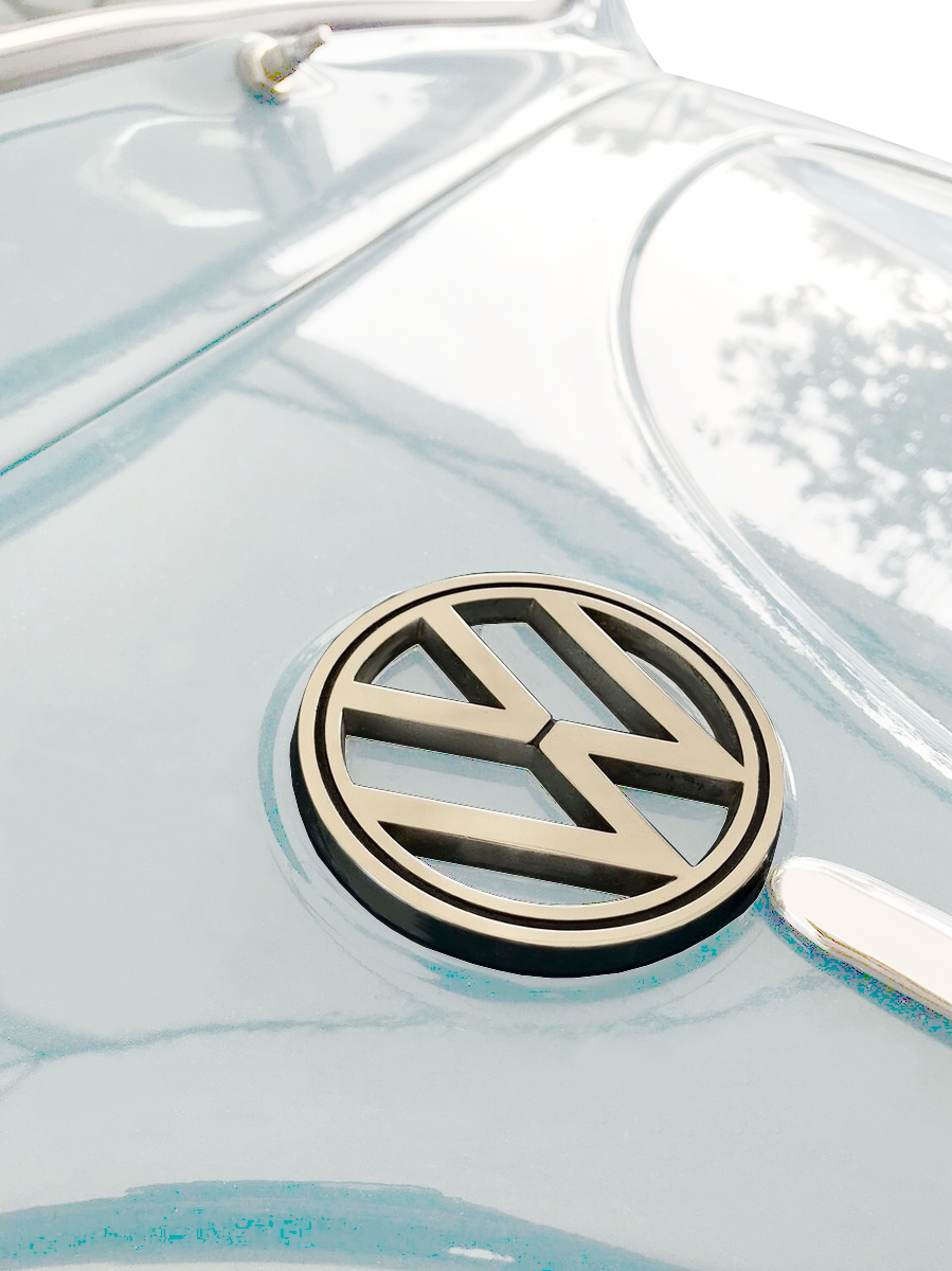 Bug, Super Beetle 64-72 Front Hood Chrome Emblem