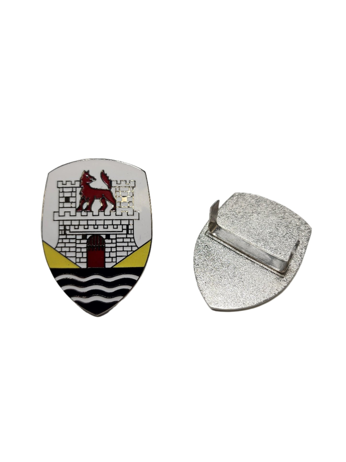 Bug 58-63 White & Yellow Hood Crest