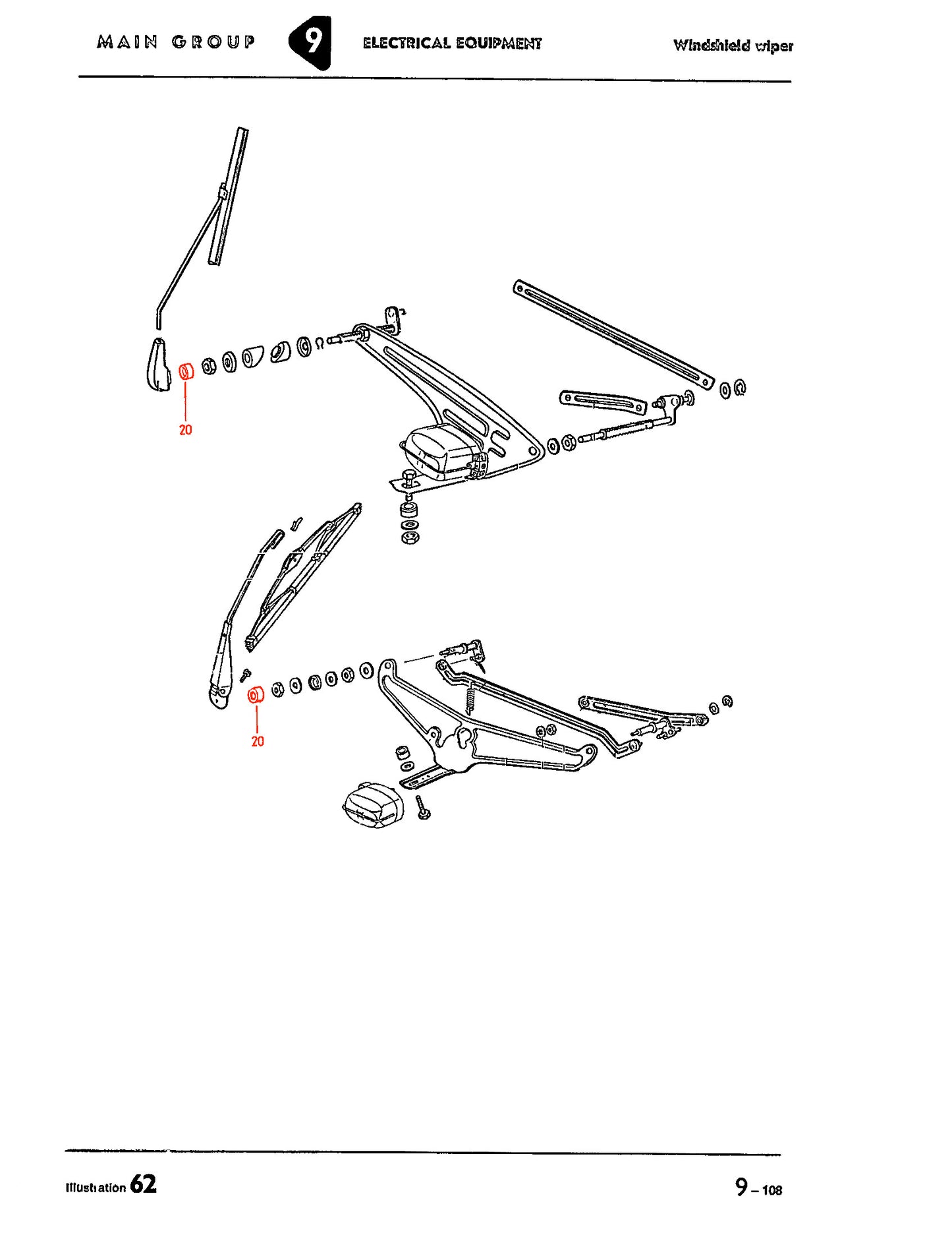 Bug 58-69, Ghia 60-69, Wiper Shaft Seal Cap Each
