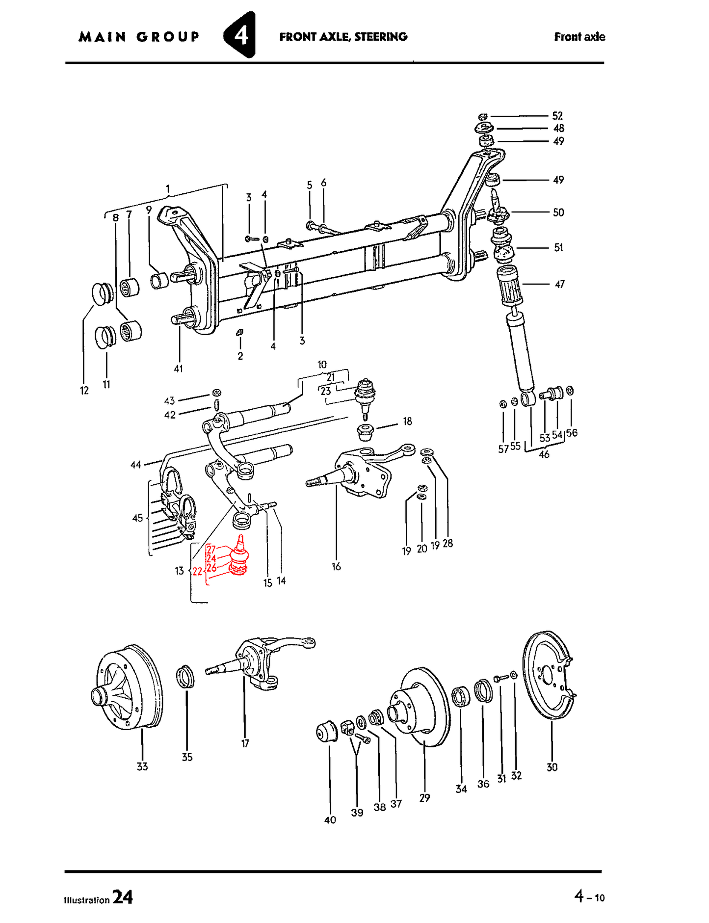 131-405-371GIT VW Beetle Lower Ball Joint - 1966-1977 - Made in Italy