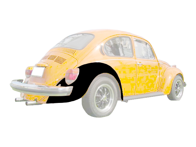 1974 Bug, Super Beetle Right Rear Fender (3/4" Width from Edge)