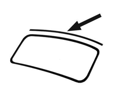 69 1/2-74 Ghia Conv, Front Top to Frame Seal