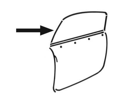 141-923-L/R VW Karmann Ghia Convertible Window to Windshield Pillar Seals - (1958-1974)