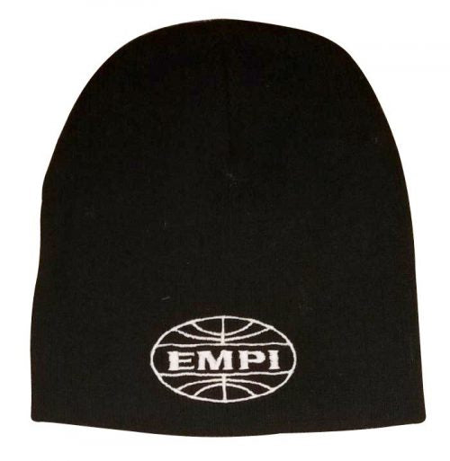 Knit Beanie Black with White EMPI Logo