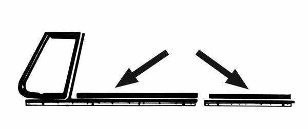 Bug 65-79 Conv Inner Scraper Door & Quarter Rubber