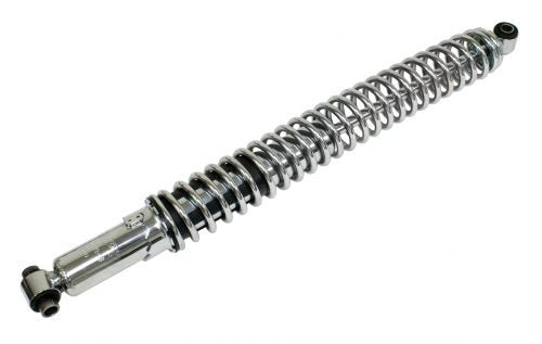 Extended Length – 23.45" Non-Compressed / 14.80" Compressed. Front Link Pin, Rear All, Extended - Chrome, Boxed, Pair.