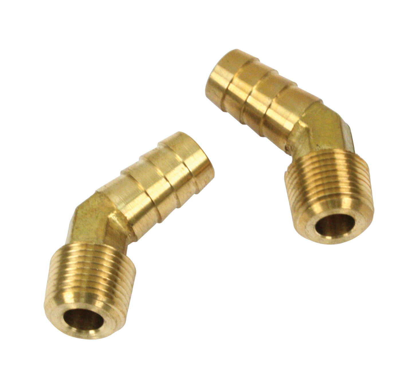 30 Degree 3/8" Male with 1/2" Hose Barb, Pack of 2