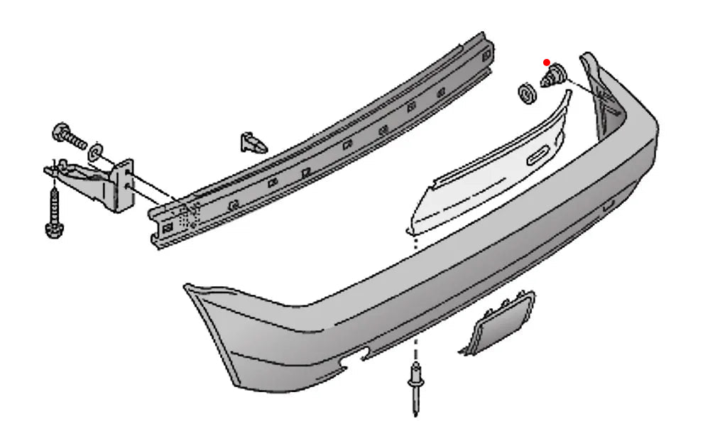 84-98 Bumper Retaining Clip Each