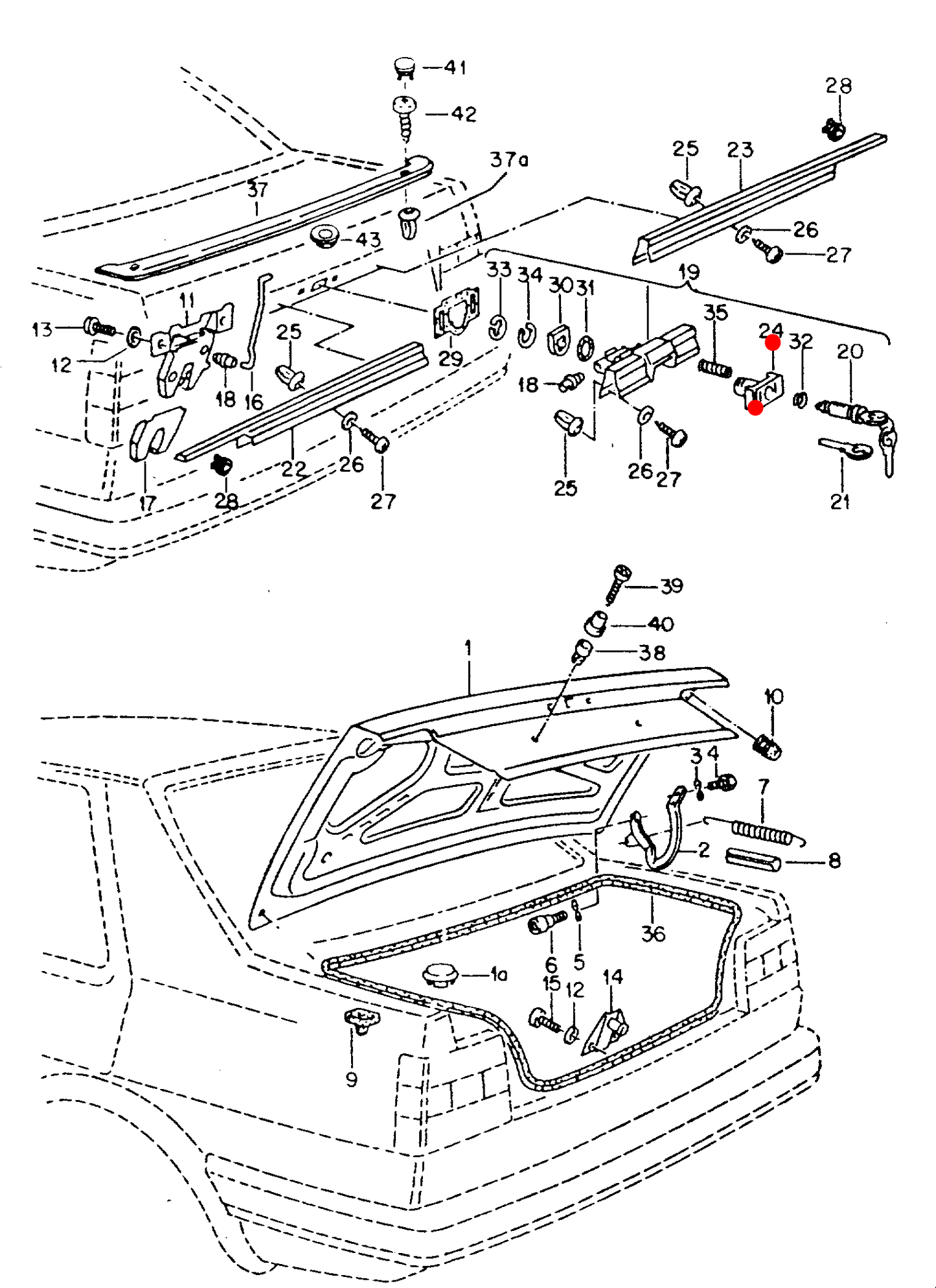 HOUSING, LID LOCK