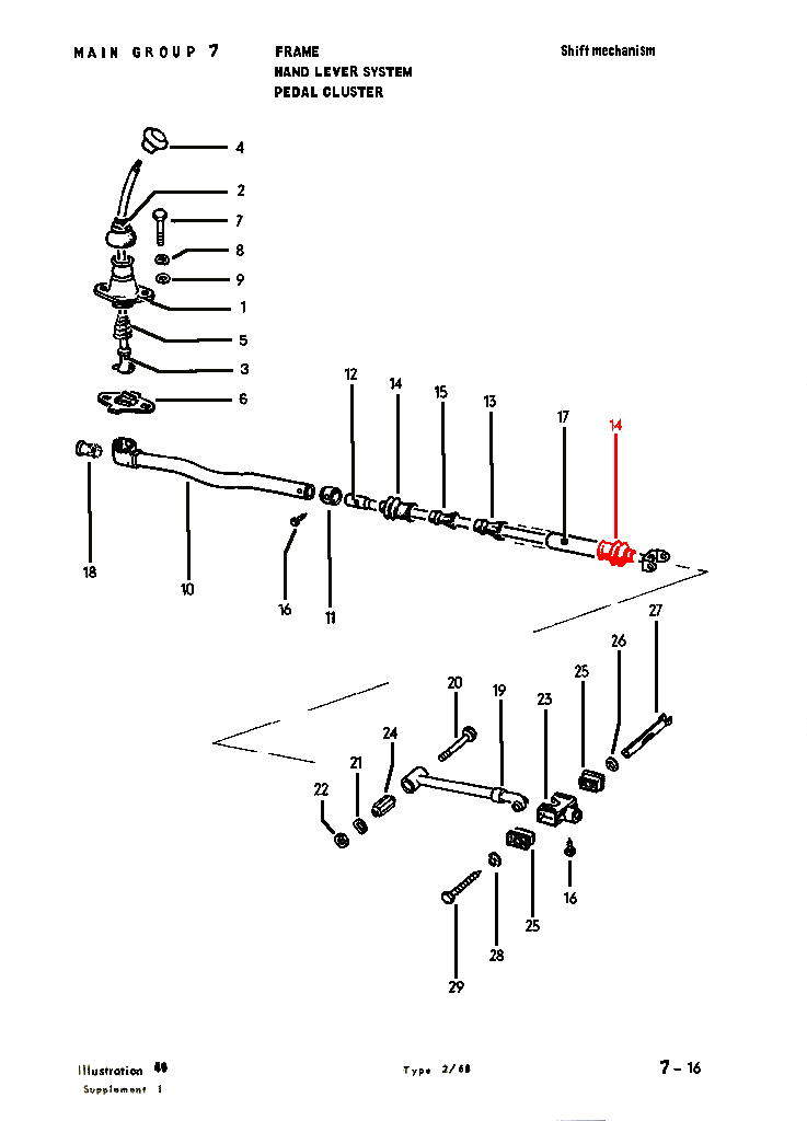 58-79 Bus, Shift Rod Boot Each - 211-167A