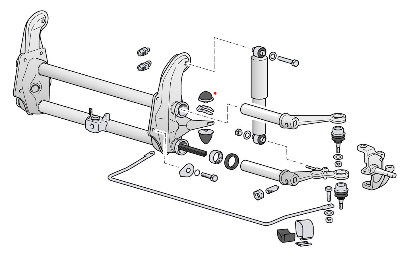 Bus 68-79 Front Upper Torsion Arm Bump Stops Pair – 211-401-253