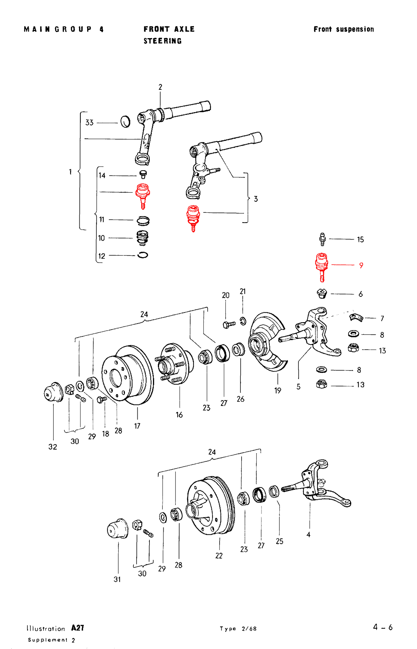 Bus 68-79 Suspension Ball Joint