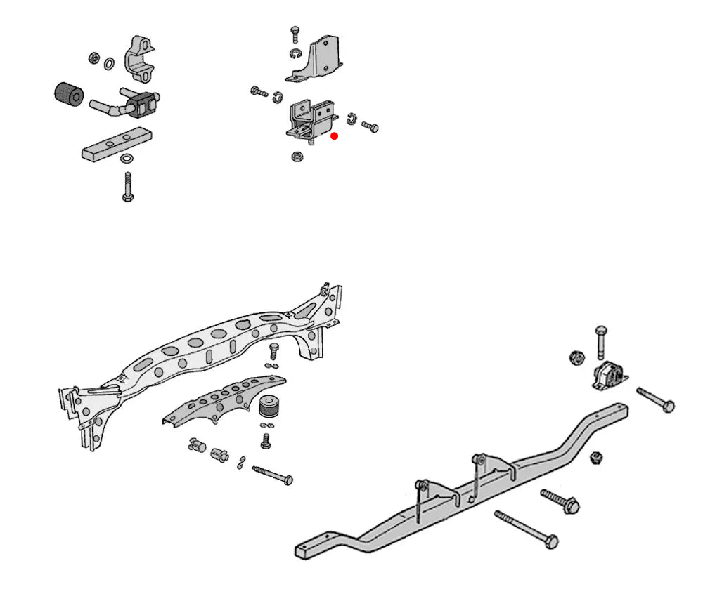 Bus 68-71 Front Transmission Mount
