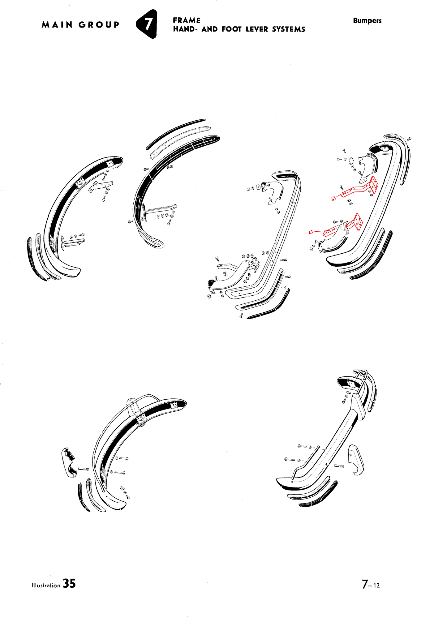 Bus 50-67 Bumper Bracket Rear Left or Right