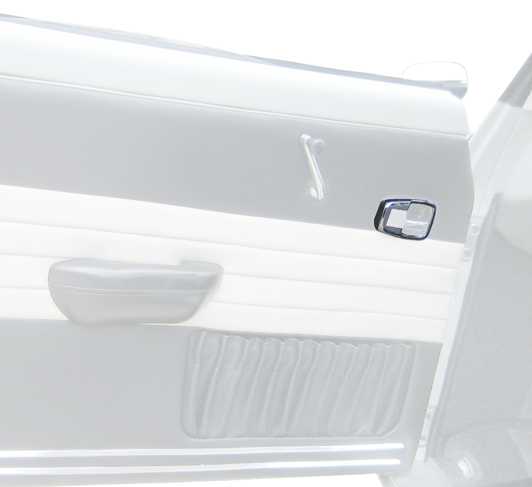 SB 71-73, KG 71-74, Bus 69-73 Door Release Trim Chrome