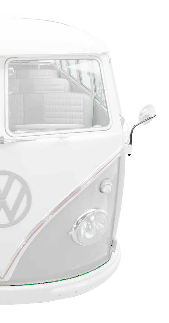 Bus 50-67 Left Mirror Arm for Stock Style Round Mirror