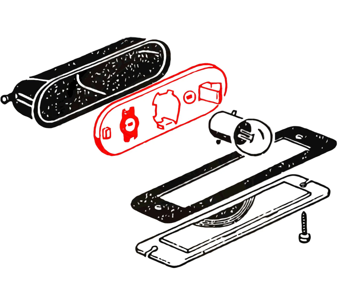 Bus 50-67 License Light Bulb Holder