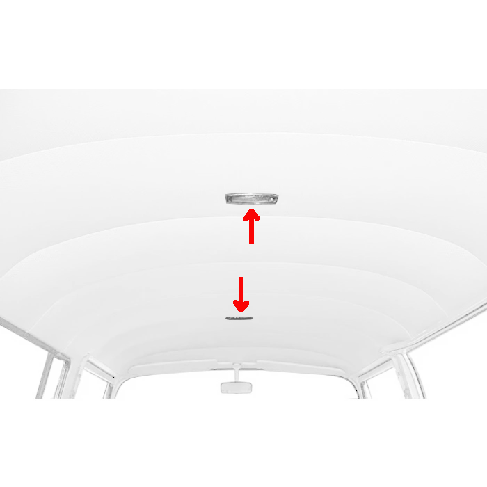 68-79 Bus, Dome Light Assembly