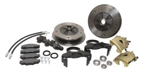 Zero Off-Set Front Disc Brake Kit Ball Joint, 5-Lug, 5x205 to '66-67 with Dual M/C